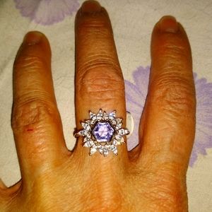 SOLD..Original Ring Bomb rbp3021 sz8 light amethyst  new with bag and tags